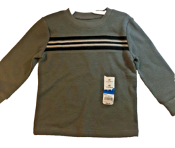 JUMPING BEANS brand boy&#39;s 2T NWT $18 Grey Black White Long Sleeve Sweater Shirt - £4.78 GBP