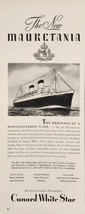 1947 Print Ad The New Mauretania Transatlantic Ship Cunard White Star British - £12.24 GBP