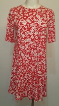 NWT Old Navy Floral Dress Size XS Short Salmon/Red + Ivory - $19.75