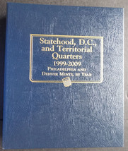 Whitman Statehood D.C. Territorial Quarter 1999-2009 P,D Coin Album Book... - $34.95