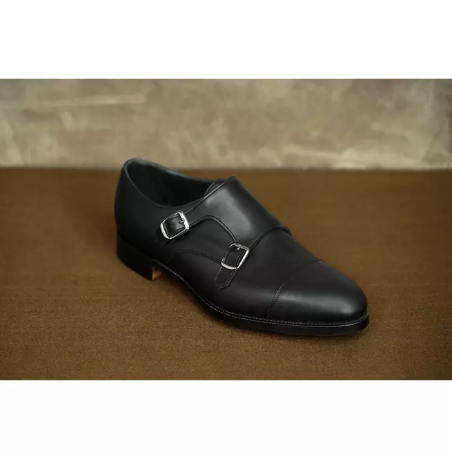 New Men Black Double Monk Strap Formal Leather Business Dress Oxford Shoes - $149.99+