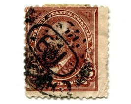 US Scott 271 Garfield 6c 1895 Brown Postage Stamp Hand Cancel Used - £4.55 GBP