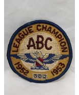 1952-1953 League Champion ABC Embroidered Iron On Patch 3&quot; - $13.58 CAD