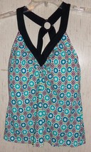 NEW WOMENS sonoma GEOMETRIC PRINT TANKINI TOP   SIZE 8 - £18.64 GBP