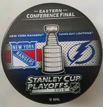 2015 Stanley Cup Playoffs Ny Rangers Vs Tampa Bay Lightning Puck Nhl Final - £31.85 GBP