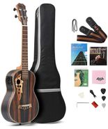 Batking 26 Inch All Blackwood Tenor Acoustic Electric Ukulele With Truss... - $114.59