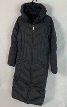 Marmot Jacket Goose Down Puffer Coat Trench Hood Black Full Zip Women’s Medium - £78.62 GBP
