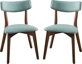 Christopher Knight Home Abrielle Mid-Century Modern Fabric Dining Chairs... - £157.90 GBP