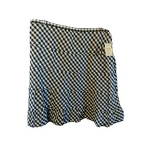 Studio West Size XL Skirt Tiered Buffalo Check Black White - £15.96 GBP