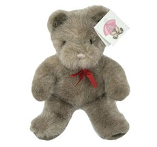 Vintage 1986 Gund Macintosh Teddy Bear # 2035 Stuffed Animal Plush Toy W/ Bow - £37.21 GBP