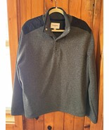 Goodfellow &amp; Co Men&#39;s Sweater Quarter Snap, Charcoal/Grey, XL - $532.19 MXN