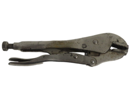 Vise-Grip Petersen Dewitt Vintage 10R Locking Pliers Curved Jaw USA Made - £11.82 GBP
