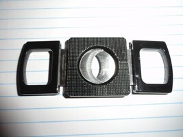 Stainless Steel and  Black Metal Plated Cigar cutter image 7