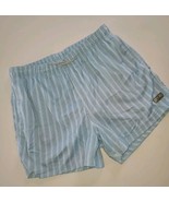 Cabostyle Swim Trunks Men&#39;s XL  Mesh Lined Polyester Light Blue Gray Pin... - $13.61 CAD