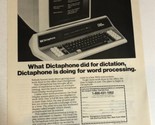 1982 Dictaphone Vintage Print Ad Advertisement pa15 - £5.51 GBP