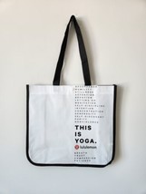 2 x New LULULEMON This Is Yoga White Reusable Shopping Gym Lunch Bag Large - £8.32 GBP