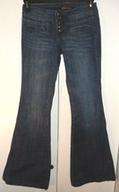 ZANA DI Women&#39;s Button Fly Flare Denim Jeans Size 3 (29 x 32 1/2) - £14.93 GBP