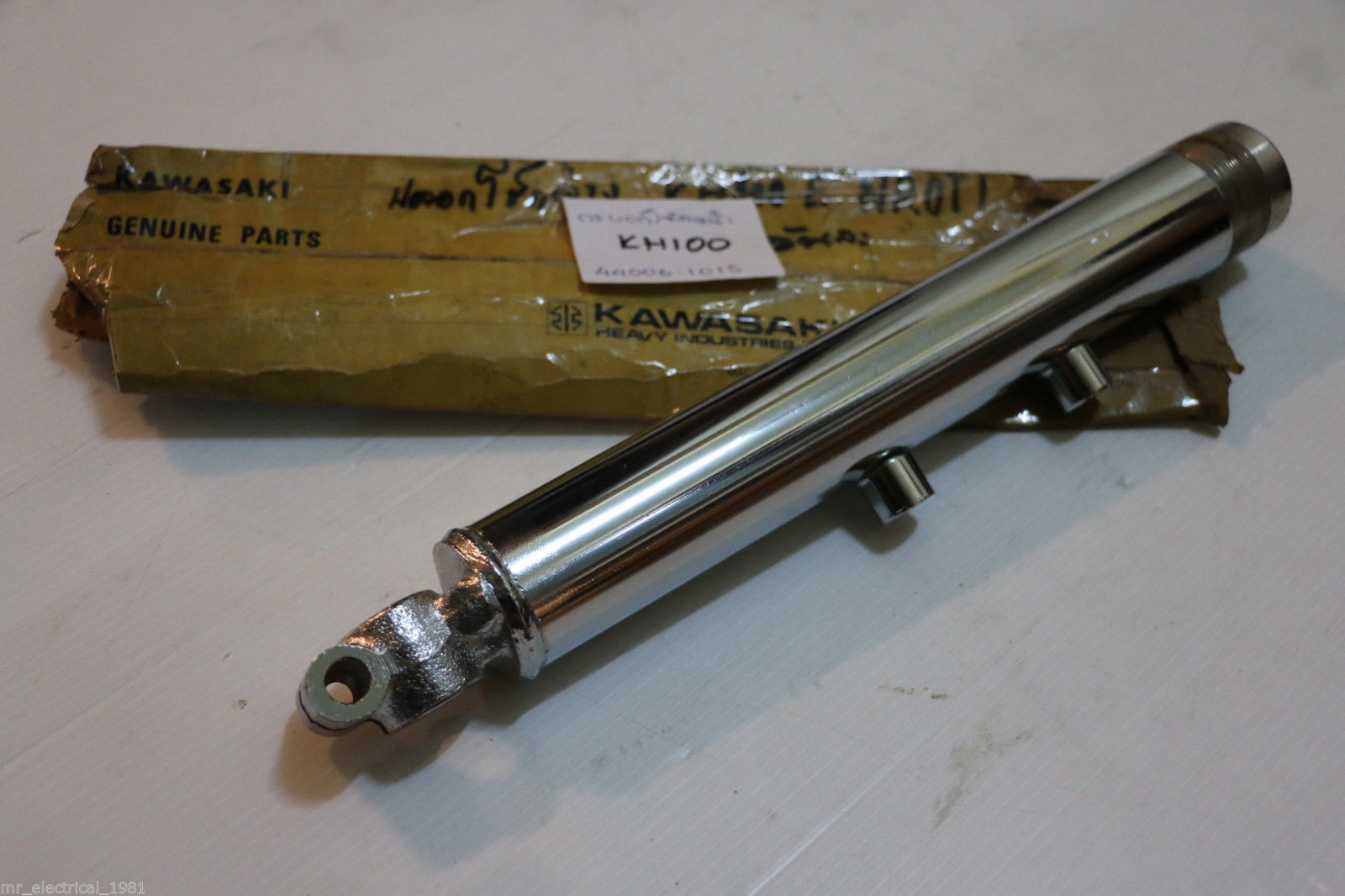 Genuine Kawasaki KH100 Front Fork Outer Tube Left Side NOS - £28.75 GBP