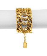 Karine Sultan Gold Statement Curb Chain Bracelet - £37.48 GBP