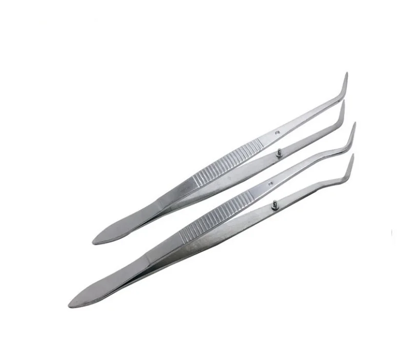 1 Pc Oral Stainless steel Dental tool Single Curved Double elbow Positioning 16c - £31.33 GBP