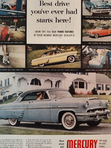 1953 Holiday Original Art Ad MERCURY Automobiles Best Drive you&#39;ve ever ... - £8.60 GBP