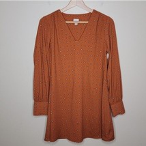 A New Day | Burnt Orange Diamond Print Shift Dress, size xs - £13.02 GBP