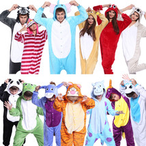 Hot Unisex Adult Pajamas Kigurumi Cosplay Costume Animal Sleepwear S-XL - £22.32 GBP
