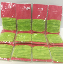 GREEN FUZZY RIBBON Lot of 12 Packages x 72&quot; Party Favor Scrapbook Gift Wrap - £4.63 GBP