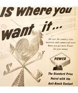 1954 Power Petrol Gas And Oil Advertisement Autocar Automobilia DWPP12C - €25,92 EUR