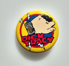 Dick Tracy Space Age Wristwatch Pinback Button Badge Disney Licensed Pin Orig. - £10.40 GBP