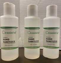 Cleaninful Instant Hand Sanitizer 4.0 oz travel size Lot Of 3 Bottles - £4.66 GBP