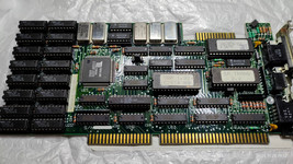 1987 Rare 8-Bit Isa Dual Vga / Ega Card Tseng ET3000AX P/N 8729 Rev C 256 Kb - £91.63 GBP