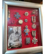 Imperial German WWI Ernst Junger Group Medals in frame - $265.00