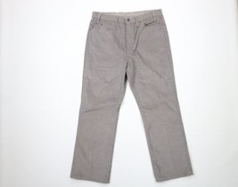 Vtg 80s Levis 517 Mens 34x29 Faded Flared Bootcut Corduroy Chino Pants Gray USA - £77.80 GBP