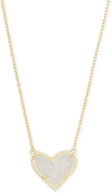 Ari Heart Adjustable Length Pendant Necklace for Women, Fashion Jewelry - £65.49 GBP