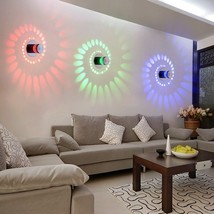 LED Wall Lights Modern Simple Spiral Wall Lamp Colorful Ceiling Led Indoor Lamp - £14.09 GBP