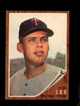 1962 Topps #166 Don Lee Vgex Twins *X73030 - £2.64 GBP