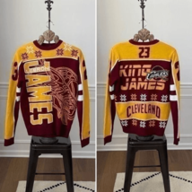 Klew NBA Cleveland Cavaliers LeBron James #23 Ugly Sweater M - $32.40