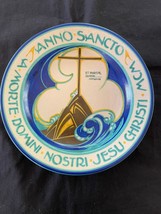 Antique Dutch Gouda Murale Anno Sancto Mcm Un Morte Domini Nostri Jesu C... - £76.38 GBP