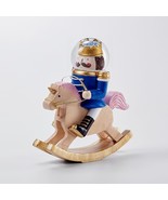 Tydus Rocking Horse Nutcracker Snow Globe w/o Music 65 MM (Blue) - $66.20 CAD