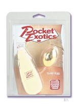 Pocket Exotics Gold Egg Multispeed 2 Inch Gold - $221.25 MXN