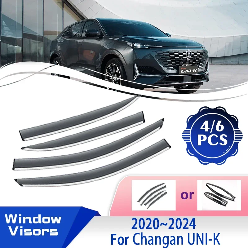 Car Window Visors For Changan UNI-K UNIK UNI K 2020~2024 Waterproof Rain - £135.25 GBP+
