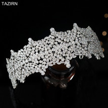 Vintage 5A Tiaras and Crowns Cubic Zirconia Wedding Headbands CZ Bridal Quincean - £114.31 GBP