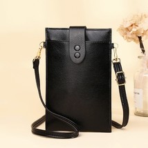 Ultra thin phone shoulder bag for women 2021 summer small crossbody bag soft pu leather thumb200