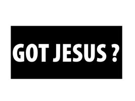 K&#39;s Novelties Wholesale Lot of 6 Got Jesus? Christian Decal Bumper Sticker Set o - £6.94 GBP