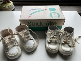 Vintage 1990s Lot Of 2 Baby Walking Shoes Stride Rite Wee Kids - $559.19 MXN