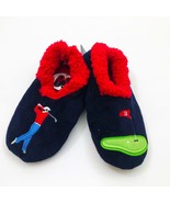 Snoozies Men&#39;s Slippers Golf the 18th Hole Small 7/8 Dark Navy Blue - $238.43 MXN