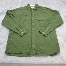 Cabelas Shirt Mens XL Green Tall Long Sleeve Button Up Collared Casual Top - £20.23 GBP