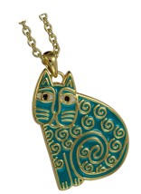 Jewelry Cat Necklace Teal - $168.45
