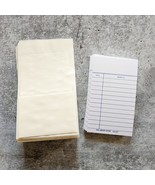 50 Self Stick Library Book Pockets, AND 50 Blank Date Due Cards wedding - £7.92 GBP